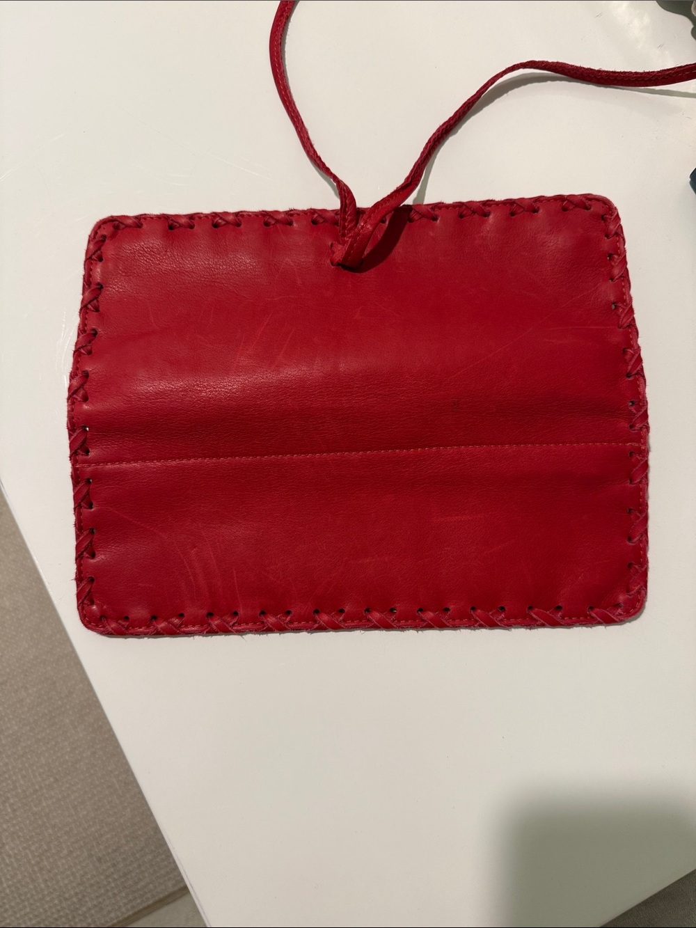 Sundance Red Leather Jewelry Roll - Picture 4 of 4
